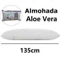 Almohada aloe vera FIBRA Y ESPUMA,Almohada de 70/90/135/150cm,ANCHO 40CM, antiácaro y antibacteriano, copos de aloe vera, almohada de fibra ESPUMA, ligera y hipoalergénica,cm,fespu
