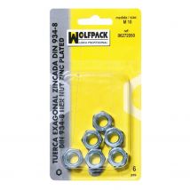 SANCO STORE - WOLFPACK LINEA PROFESIONAL Tuerca Hexagonal Zincada Din934  M03 (80 Piezas)