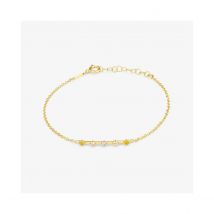 Radiant - Colección Fantasy - Pulsera Gold Piedras para Mujer, de Plata bañada en Oro de 24 quilates. Diseño elegante y sofisticado.