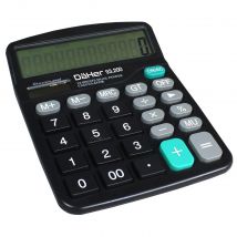 Calculadora electrónica de 12 digitos, pila, solar, funciones MU, GT