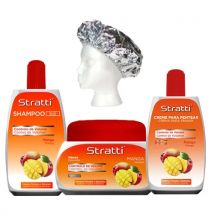 Pack Mantenimiento Stratti Mango & Keratina con Filtro Solar UV 4 productos