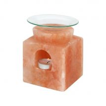 PLUSHOME Portavelas y Quemador de Sal Himalaya - Decoración del Hogar