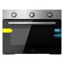 Cecotec Horno Integrable 45cm de Alto Bolero Hexa C134500 Inox A 2600W, 56L de Capacidad, Bajo Consumo, 4 Funciones, Temporizador, Limpieza de Vapor, Cocción de Vapor