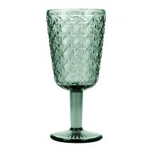 Set 6 Copas Vidrio BIDASOA AGATA Verde | Fácil de Limpiar | Saludable