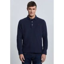 Polo Valecuatro clásico manga largo azul marino