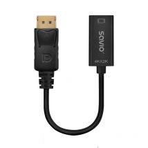 Savio - AK-62 adaptador de cable de vídeo 0,2 m DisplayPort HDMI Negro AK-62