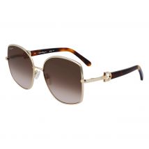 FERRAGAMO SF304S Gafas, degradado dorado/marrón, 58/18/140 para mujer