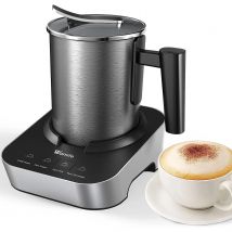 Espumador de Leche Eléctrico 550W, Automático 400ML con 2 en 1 Batidor último Diseño, Espumador