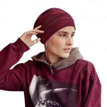Christine Headwear Luna Viva Turban Bordeaux Autumn 1527-0821 | Turbante con Forro de Bambú