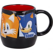 Taza Sonic Nova Negra 360 ML de Cerámica Moderna