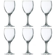 Arcoroc Elegance - 6 Copas de Vino de Vidrio Transparente de 31CL, Fabricadas en Francia