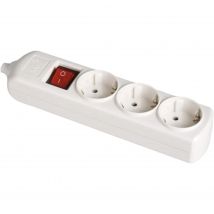 base bipolar 3 tomas con t/tl 10/16a 250v blanco + interruptor luminoso solera 8003il