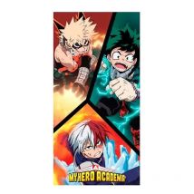 Toalla 100% algodón Deku, Todoroki y Bakugo - My Hero Academia