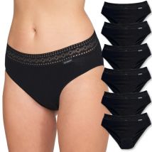 Don Algodon | Pack de 6 Bragas de Algodon para Mujer | Braguitas Suaves y Cómodas con Cintura de Encaje | Braguitas Elasticas para uso Diario