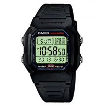 Casio W-800H-1AVES Reloj Digital Hombre - Resistente al agua 100m - Correa de Caucho - Garantía 2 años