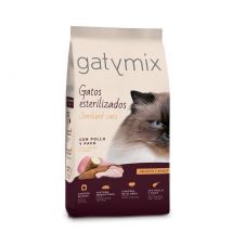 Dibaq Gatymix, pienso para gatos, adulto, esterilizado, pollo y pavo, 1,5 Kg