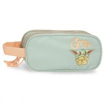 Star Wars Estuche Escolar Poliéster Grogu Verde