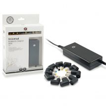 Cargador universal de portatil conceptronic 90w automatico 18v a 20v 10tips