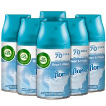 Air Wick Ambientador Freshmatic Aroma Flor Frescor Ropa Pack 6 recambios