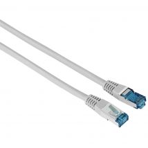 Hama Cable de red CA6 (cesta, 1 Gbit/s, F/UTP, Ethernet, RJ45, cable de internet, 15 m) gris