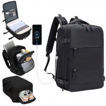 Mochila de Viaje para Cabina de Avión 45x36x20  para Vueling, EasyJet, Ryanair  Equipaje de Mano Impermeable y Espaciosa con Compartimento para Zapatos y Puerto USB  Mochila Antirrobo Multifuncional