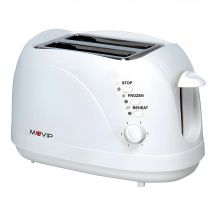 Muvip Tostadora de Pan 750W - 6 Niveles de Tostado - Función Calentar, Descongelación y Recalentar