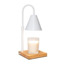 Flamingueo Lampara Vela Lampara Mesita Noche Lámpara para Velas con Temporizador Intensidad Regulable Lampara Calienta Velas Calentador Velas