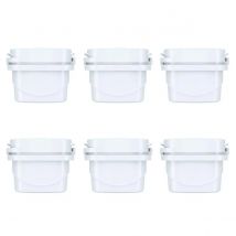 Aqua Optima Jarra de Agua con 6 Filtros de Agua para 30 Días - Blanco Mate