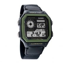 Casio Reloj Hombre Digital Cuarzo con Correa de Tela AE-1200WHB-1BV