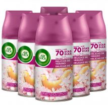 Air Wick Freshmatic - Ambientador spray automático, esencia para casa con aroma a Delicias de verano - 6 Recambios