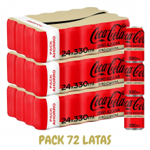 Pack 72 Cola-Cola Zero-Zero 33cl lata NACIONAL