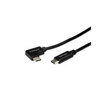 StarTech.com - Cable de 1m USB-C a USB-C Acodado a la Derecha - Cable USB Tipo C en Ángulo a la Derecha - Cable USBC en Ángulo USB2CC1MR
