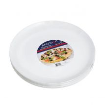 Arcoroc Set 6 Platos Pizza Opal 32CM Blanco Brillo