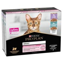 Pro Plan Multisobre Adult Delicate Pescado Y Pavo En Salsa Gatos 10 X 85 Gr