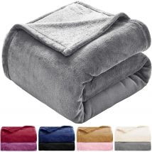 Manta Microfibra para Sofá y Cama, Manta Polar Lisa de Tacto Suave Super Caliente para Adulto y Niño de Tacto Suave Franela, Sin Arrugas varios tamaños