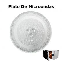 Plato de microondas, plato de cristal de 24,5 cm 27CM, plato giratorio para microondas,CM,fespu
