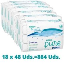 Toallitas Dodot Aqua Pure con Tapita