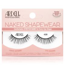 Ardell Naked Shapewear 439 - Pestañas postizas naturales que definen curvas, abrazan los ojos con banda elástica flexible para todas las formas de ojos
