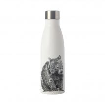 Maxwell & Williams Marini Ferlazzo Botella Térmica de Agua con Diseño de wombat de Acero Inoxidable 18/10, 500 ml – Blanco