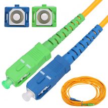 EXTRALINK PATCHCORD SC/UPC-SC/APC SM SIMPLEX 3.0MM, cable de fibra óptica 5M, cable de fibra óptica, redes FTTH, LAN, WAN, sistemas WDM, cable de fibra óptica, cable Ethernet