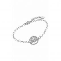 Pulsera Lotus Style Mujer Árbol de la Vida Circonita y Acero LS2194-2/1