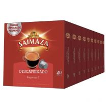 DESCAFEINADO Saimaza 10 cajas de 20 cápsulas compatibles Nespresso 8410091070615