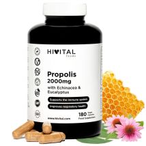 Propolis 2000 mg. 180 cápsulas veganas para 6 meses. Hivital
