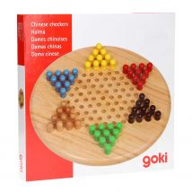 Goki Damas Chinas de Madera - Juego de Estrategia Familiar