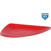 INDE - BANDEJA ROJA 41X24X5CM COLECCIÓN VENDOME - Bandeja Multiusos para Servir y Organizar - Bandeja Resistente y Fácil de Limpiar - Bandeja Ergonómica para Servir - Bandeja Decorativa para