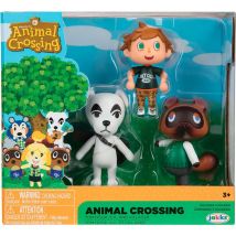 Blister 3 Figuras Animal Crossing 6cmFigura  Coleccionable - Idea de Regalo- Mercancia Oficial - Juguetes para Niños y Adultos - Movies Fans - Muñeco para Coleccionistas y Exposición
