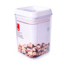 IBILI Square - Bote de Cocina para Almacenaje de Alimentos 0.9L con Cierre de Seguridad