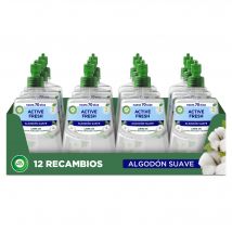 Air Wick Active Fresh Spray Automatico Sin Aerosol - 12 Recambios, Ambientador para Casa Flor de