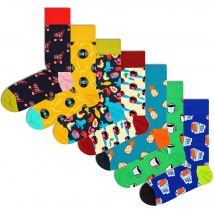 Happy Socks Calcetines 2-Pack Mini & Me Car Socks Gift Set Talla 41-46/0-12 Estampado Coches Antiguos