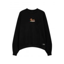 Sudadera Kaotiko Washed Dachshund Hombre Negro